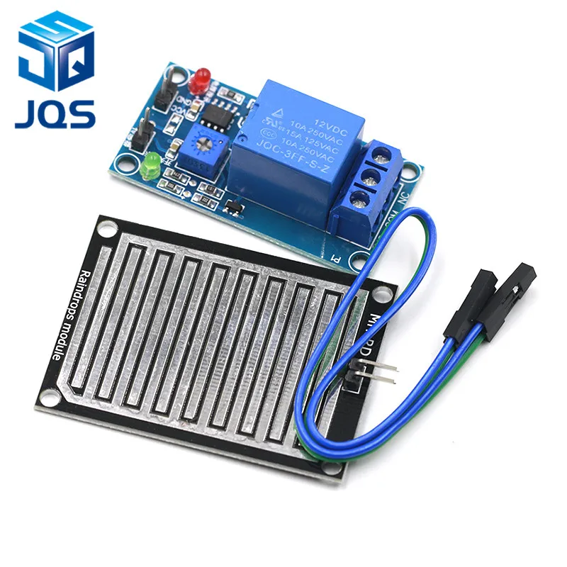 Модуль датчика дождевой воды + релейный модуль управления 5 в 12 В постоянного тока