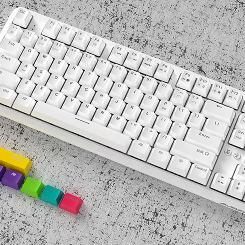 

87 Keys Bluetooth Wired/Wireless Mechanical Keyboard for Ajazz K870T with RGB Backlit Type C Cable 2000mAh Battery NKRO