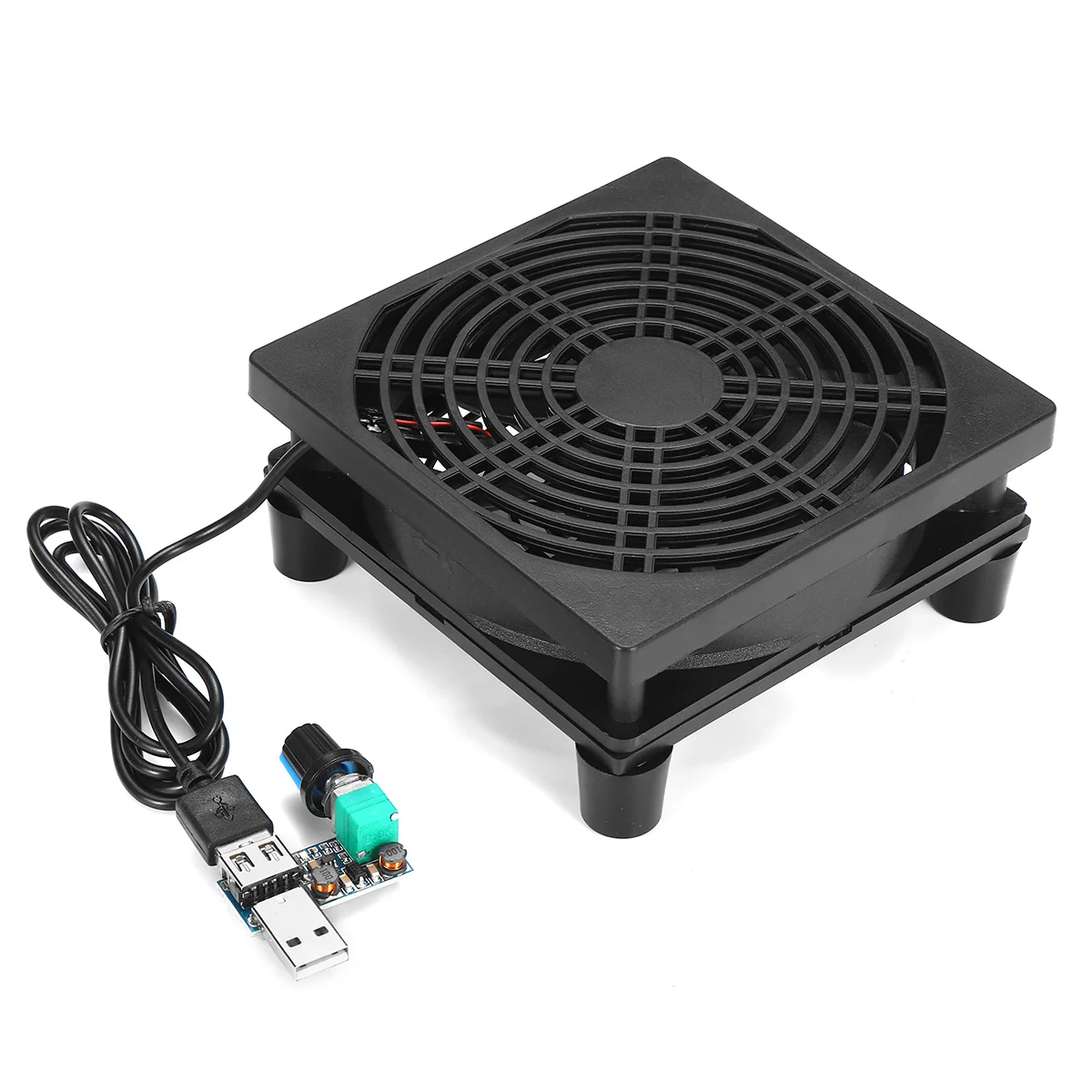 Беспроводной охлаждающий вентилятор для ТВ-приставки 12 см 5 В | Компьютеры и офис