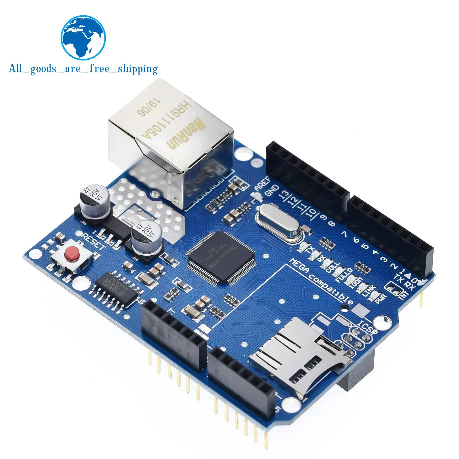 UNO Shield Ethernet Shield W5100 R3 UNO Mega 2560 1280 328 UNR R3 только W5100 макетная плата для Arduino