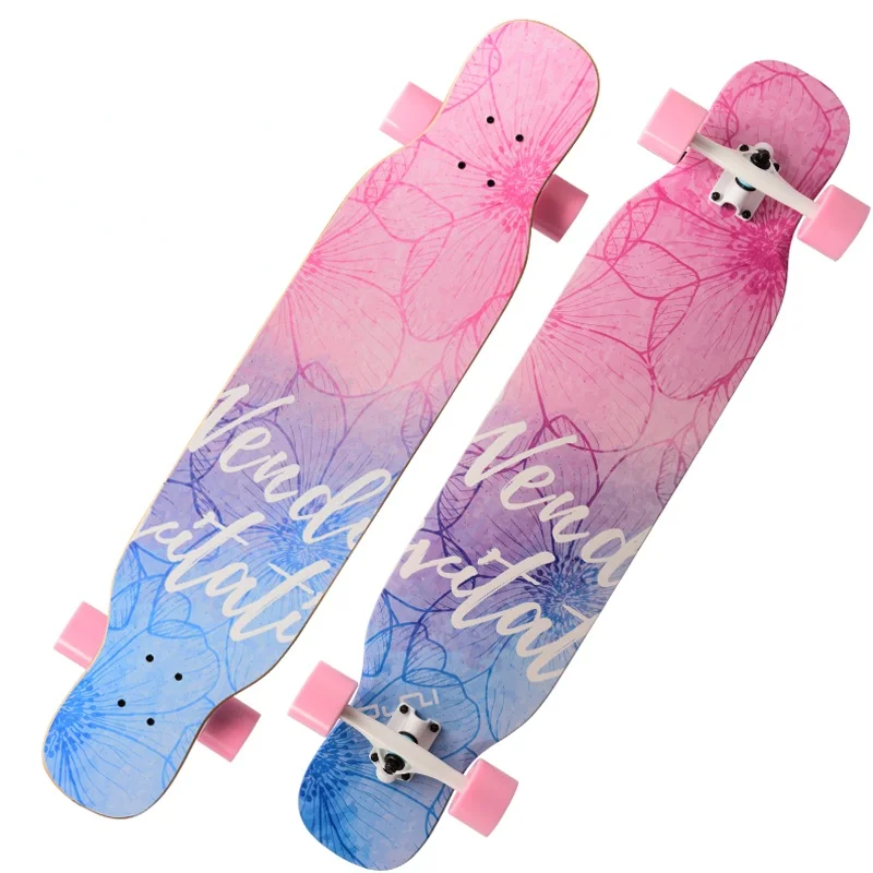 

Longboard Skateboard Beginners Teenagers Street Four Wheeled Skateboard Road Double Rocking Patinetas Entertainment