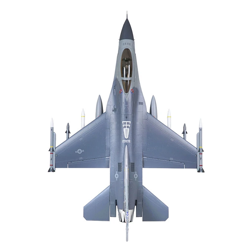 Радиоуправляемый самолет FMS 80 мм Ducted Fan EDF Jet F16 F-16 Falcon 6CH с клапанами убирает