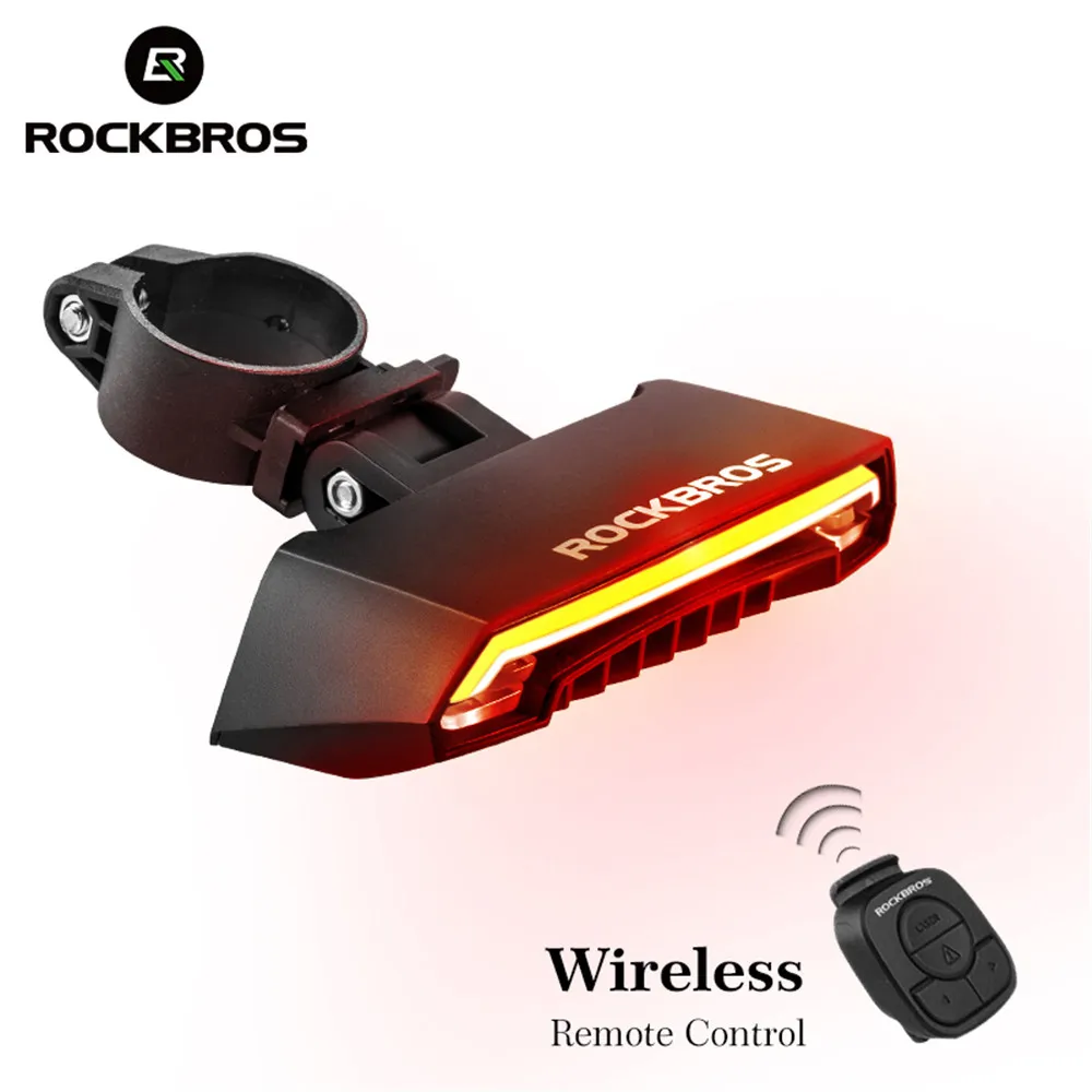 Новые велосипедные фары USB Перезаряжаемый задний светильник светодиодный Предупреждение ющий задний фонарь для велоспорта умный беспроводной пульт дистанционного управления поворотник