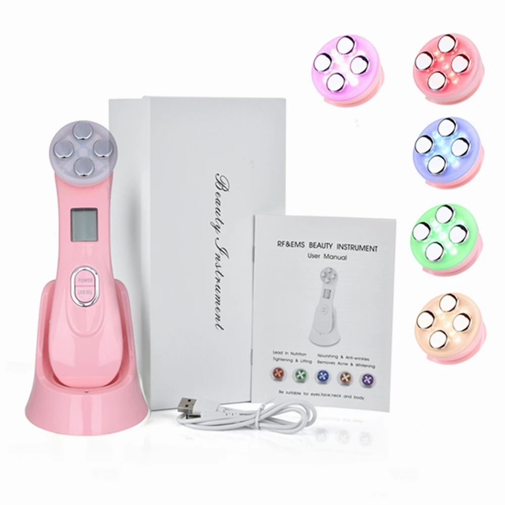 5 в 1 подтяжки кожи Красота RF радиочастотная устройство для омоложения лифтинг