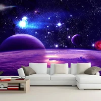 custom 3d mural wall paper universe starry sky background wall painting living room bedroom self adhesive wallpaper wall decals