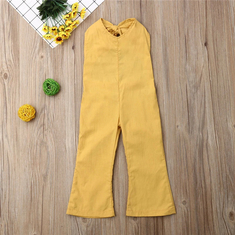 Детский комбинезон с высокой талией открытой спиной|Ромперы| |