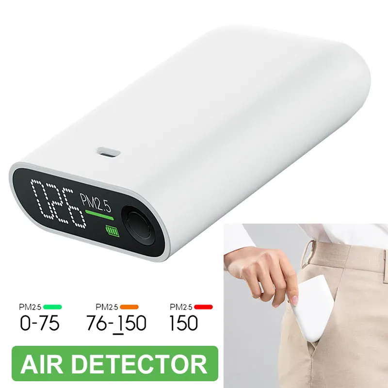 ABS 3W белый смог детектор смога измерительный инструмент стол PM2.5 газа бытовой