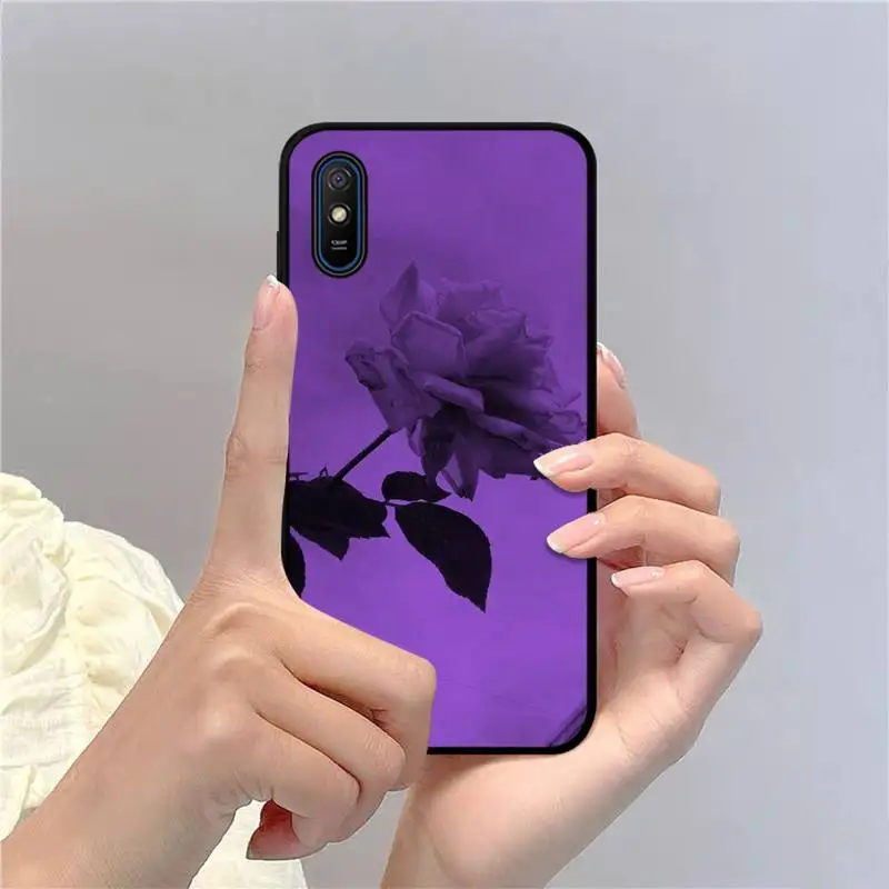 purple aesthetic phone case for redmi 9a 8a 7a 7a 7 6a 5a 5 plus 4x s2 go k20 k30 6 note 8 9 pro cover free global shipping