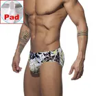 Мужская одежда для плавания, плавки с мешочком для пениса, мужские плавки для плавания с s-образным принтом и эффектом пуш-ап, спортивные шорты для серфинга, мужской костюм для плавания