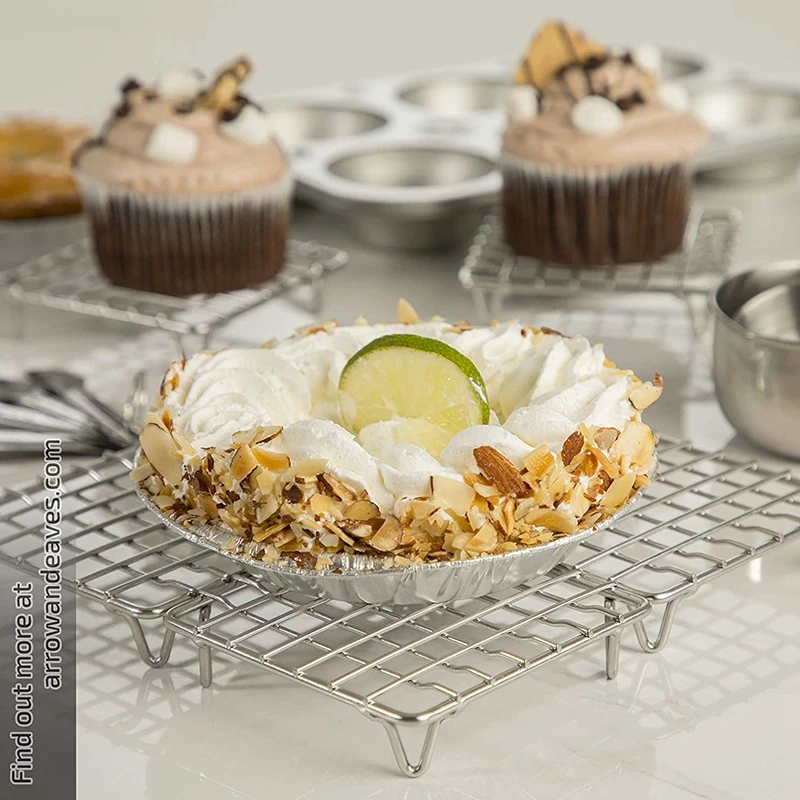 LBER 4 дюймовый мини Нержавеющая сталь Пособия по кулинарии Охладительная решетка