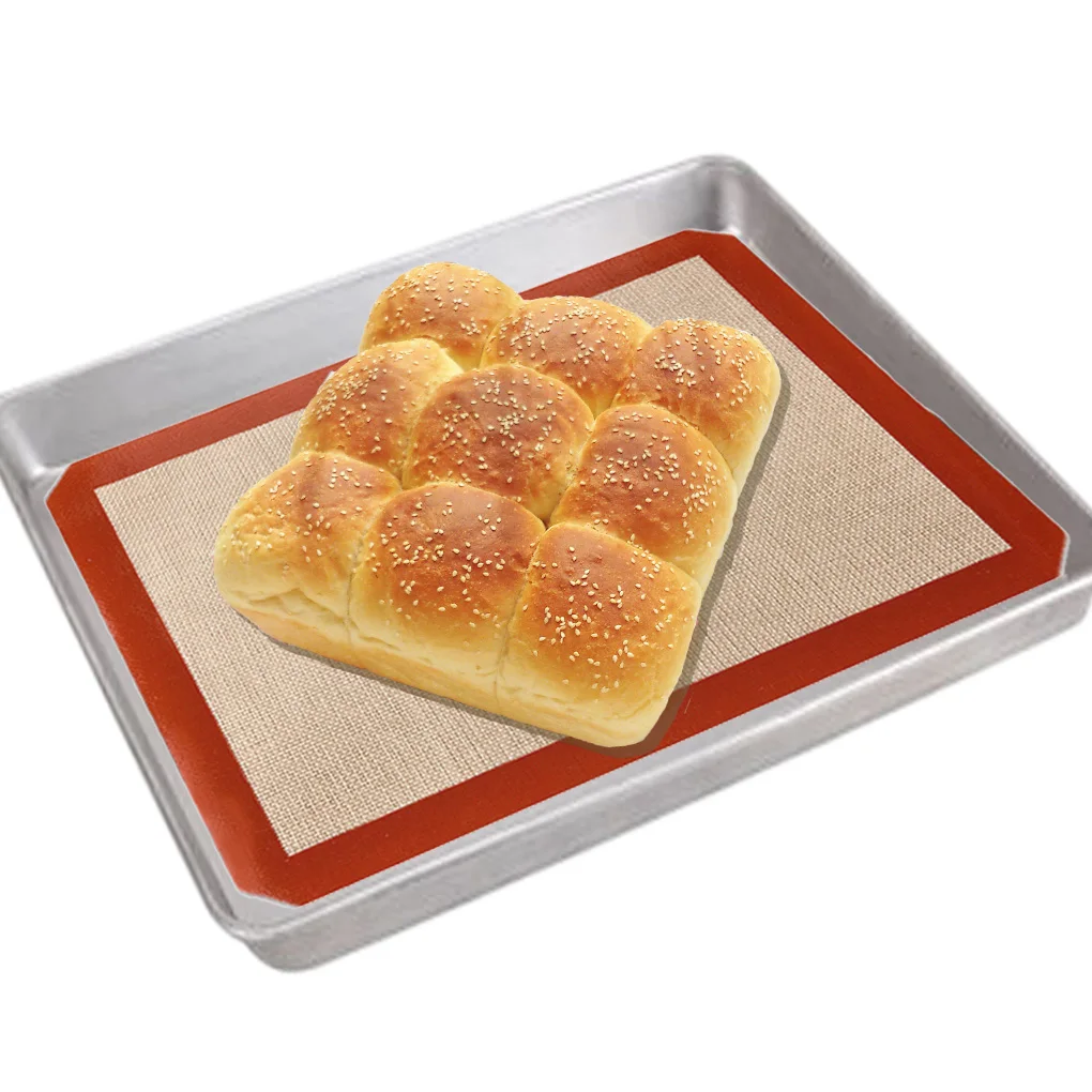 

Nonstick Baking Mat Silicone Fiberglass Reusable Heat Resistant Baking Cookie Pastry Bake Pans Sheet Liner