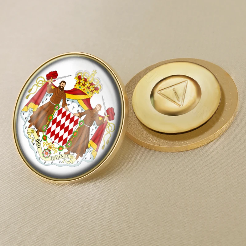 Герб монокона карта монокана флаг Национальная эмблема брошь в виде цветка -