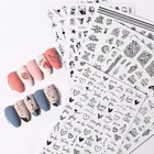 Декоративная линия для дизайна ногтей, цветы, переводная наклейка для ногтей, слайдер, водный дизайн ногтей, Гель-лак, бумага, маникюрная фольга, инструмент для аппликации