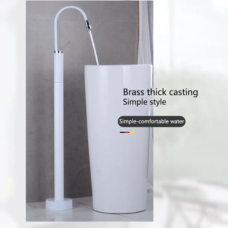 

7071-A Bathroom Floor Stand Faucet Bathtub Faucet Hot Cold Water Mixer Shower With 360 Degree Rotation Automatic Water Supply