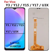 6 35 y17 lcd for vivo y17 y3 u3x y11 y12 y19 lcd display touch screen digitizer assembly repair for vivo y12 y15 lcd screen