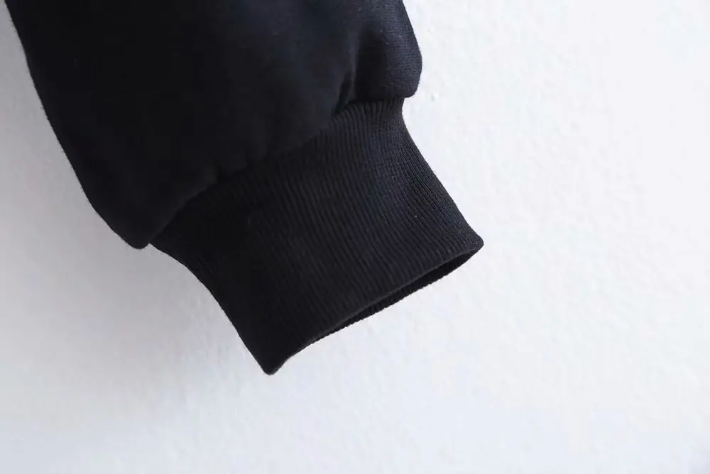 

New women round lapel sweater 2020 ladies fashion long personality stitching spring girl shirt