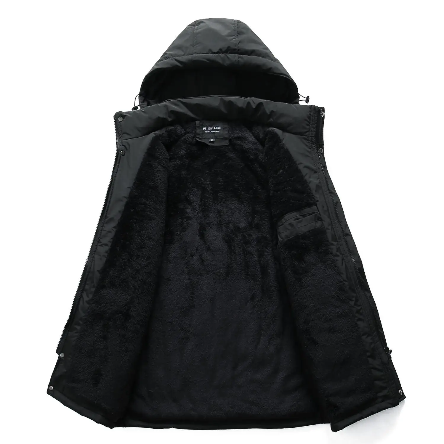 

Men Designer Jackets Youth Hoodie Velvet Mens Military Jacket Winter Army Green Windbreaker Hooded Wool Coats 4XL veste homme