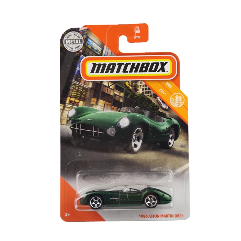 Игрушечная машинка из сплава в спичечной коробке Aston Martin антикварная гоночная 1956