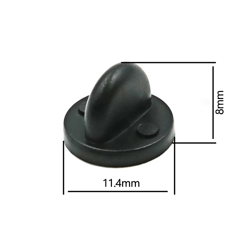 50 шт./лот металлическая/резиновая брошь застежка-Пряжка Сменные аксессуары для