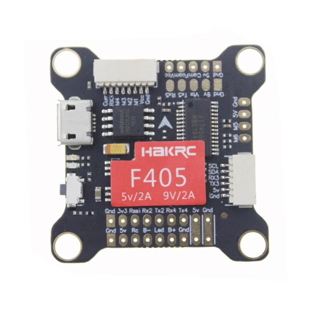 Контроллер полета HAKRC F405 5 в 9 В двойной BEC OSD 3 9S для RC FPV Racing Drone|Авиационные детали и