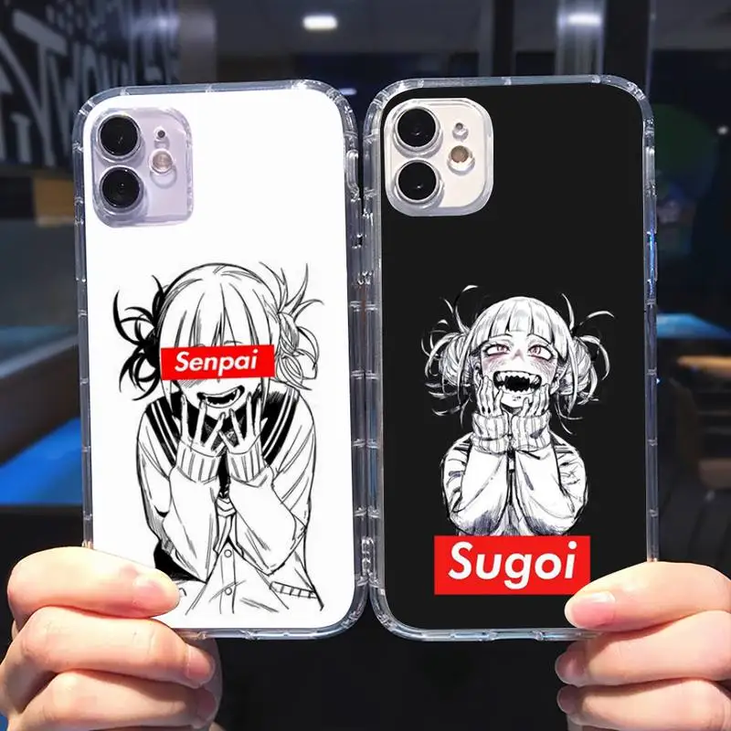 

Sugoi Senpai Anime Waifu Phone Case Transparent soft For iphone 5 5s 5c se 6 6s 7 8 11 12 plus mini x xs xr pro max
