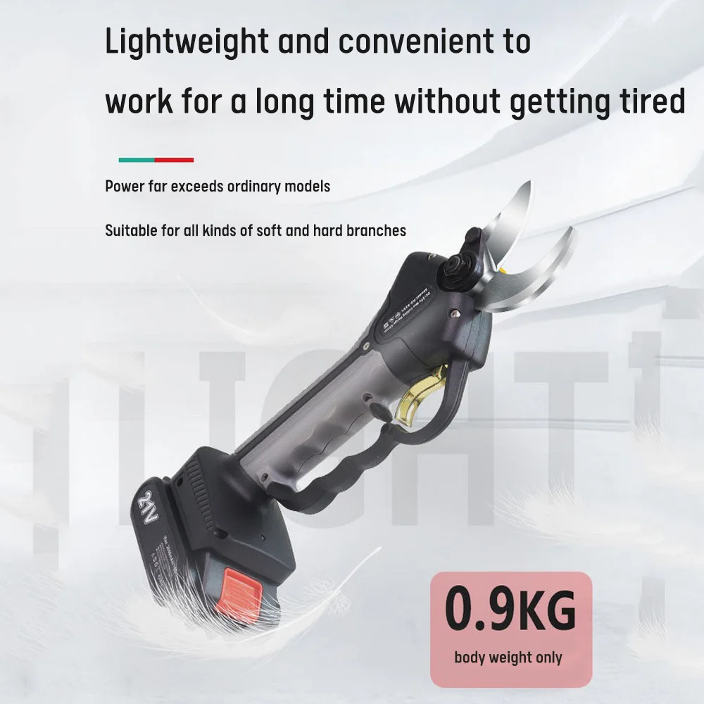 

35MM Waterproof Electric Pruning Shears Orchard Seedling Pruning Shears Electric Shears Cordless Electric Scissors with Long Rod