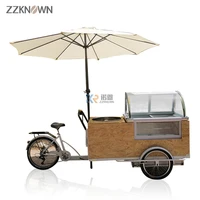 customize europe food cart bike cotton candy floss machine ice cream showcase drinks food vending carts for sale