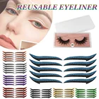 Многоразовые аксессуары с ресницами, водостойкие, кошачий глаз, наклейки для век, макияж глаз для различных случаев, двойные