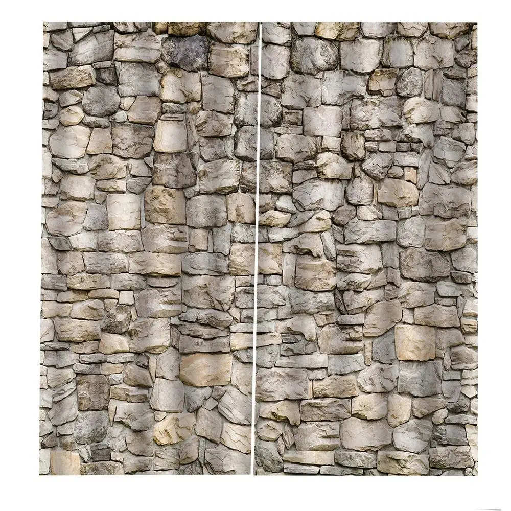 Высококачественные занавески на заказ 3d тканевые настенные кирпичные для