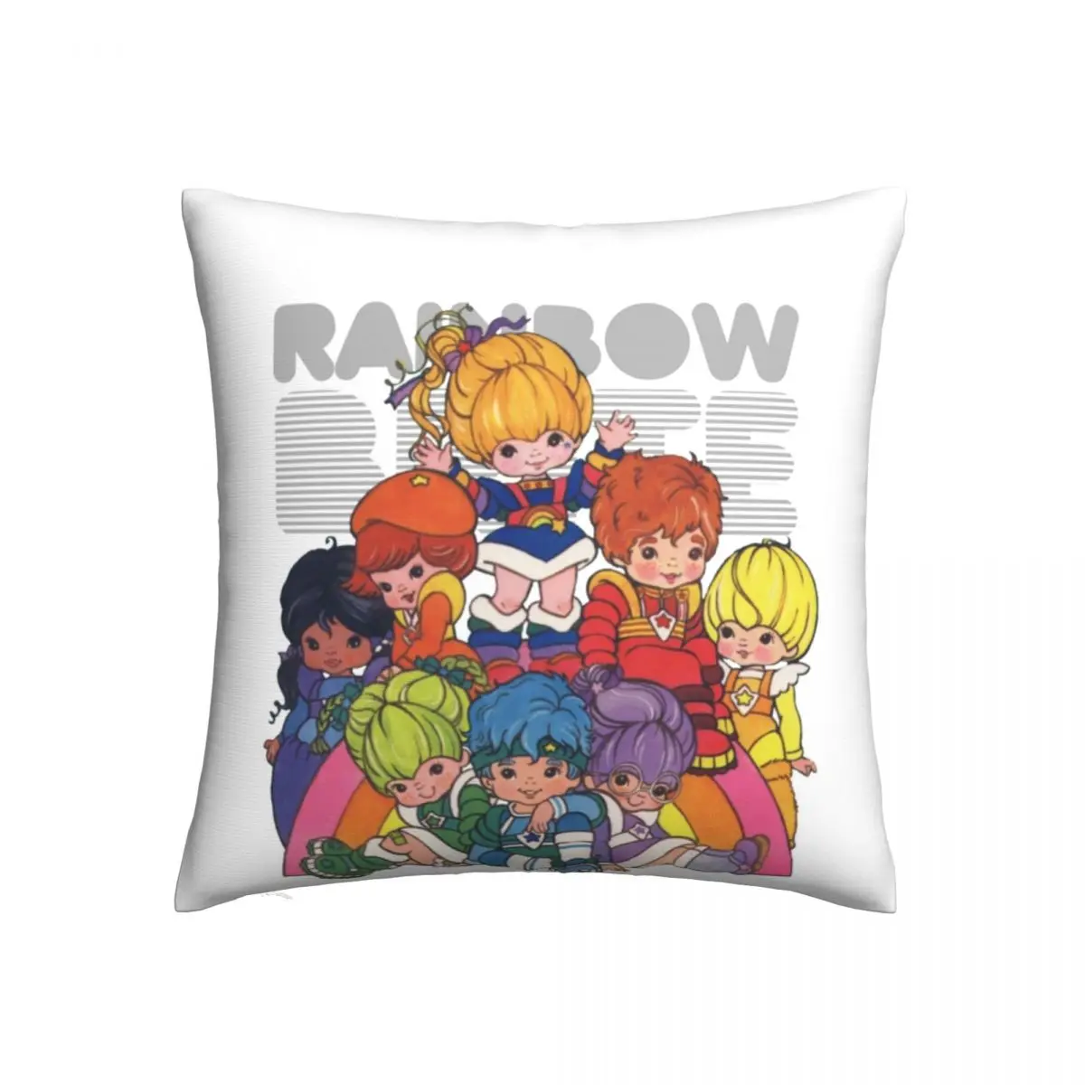 

Чехол Rainbow Brite с подушкой, чехол радужной бриты из полиэстера, чехол на молнии, универсальный весенний чехол