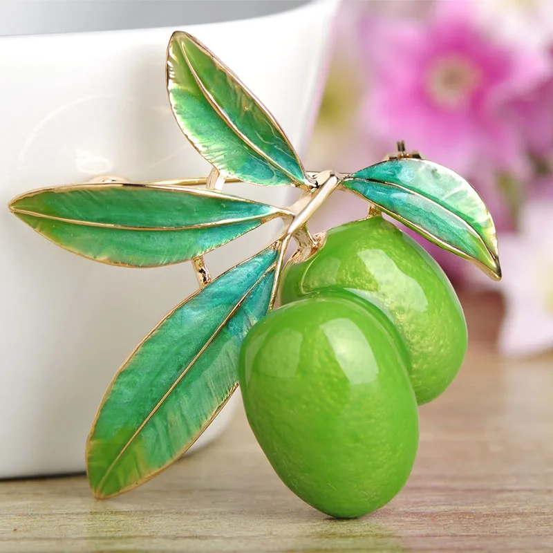 Женская брошь в форме фрукта Blucome разноцветная украшение для одежды подарок на