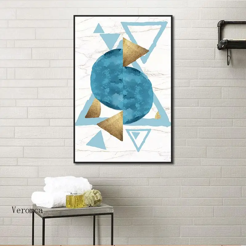

Nordic Modern Light Luxury Poster Abstract Geometric Pattern Deer Elk Canvas Painting Photo Kids Room Home Decoration Wall Art