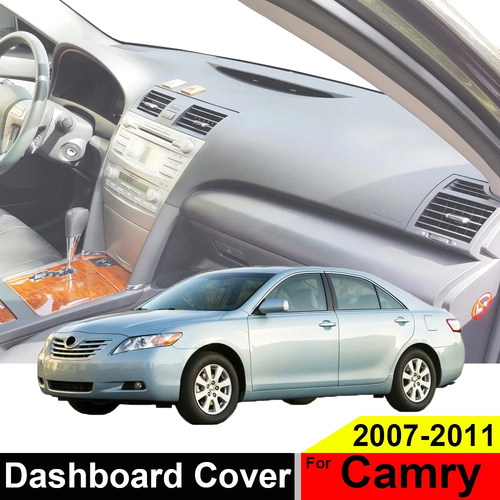 XUKEY для Toyota Camry XV40 2007 2008 2009 2010 2011 приборной панели автомобиля Крышка Тире коврик