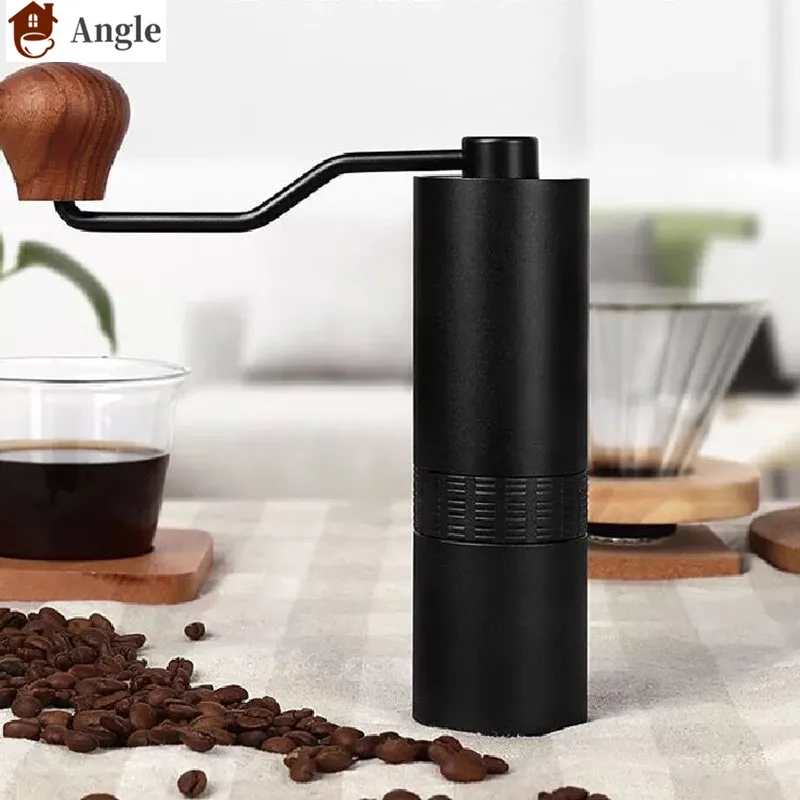 Portable Manual Coffee Grinder  Space aluminum Travel Portable Hand-Washing Italian Coffee Grinder