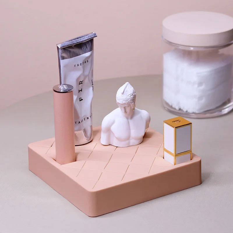 

Новинка, органайзер MUID с 16 отделениями, силиконовый Настольный органайзер для хранения косметики, товары для гостиной