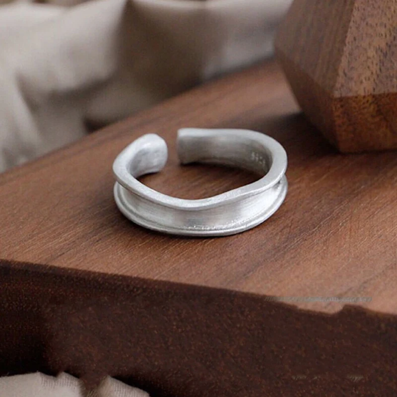 

Minimalist Width Rings for Women Irregular Jewelry Birthday and Holiday gifts