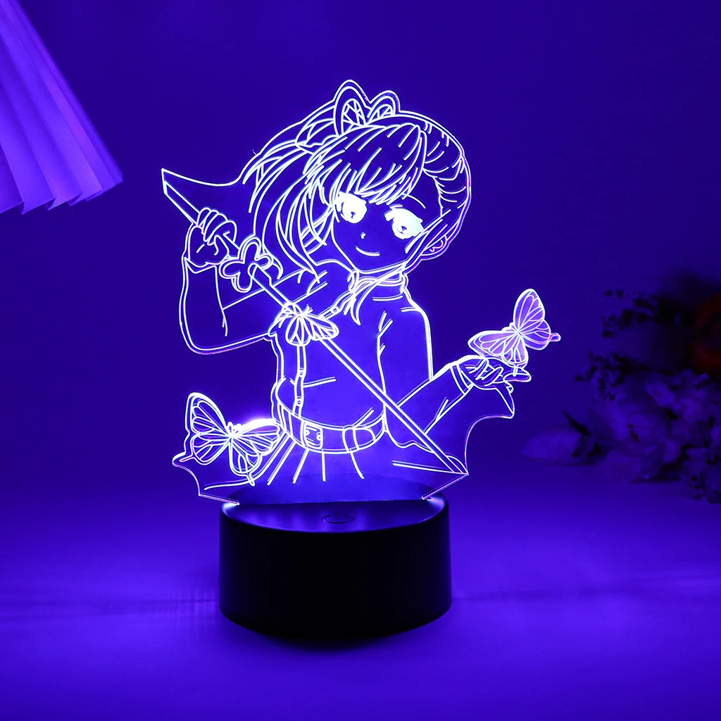 

Tanjiro Anime Night Light Demon Slayer Figure Led Lamp For Room Party Decor Attack On Titan Nightlights Kids Gift Genshin Impact