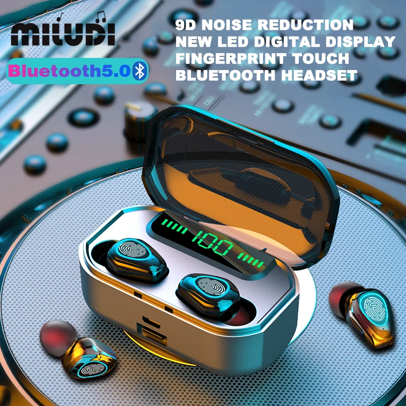 

Компактные наушники G20 TWS, Беспроводная музыкальная гарнитура Bluetooth в деловом стиле, спортивные наушники для Xiaomi Huawei Oppo Samsung Iphone