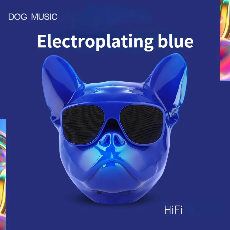 Portable Bluetooth Speaker 3D Model Bulldog HIFI Creative Cartoon Dog Outdoor Computer Subwoofer | Электроника
