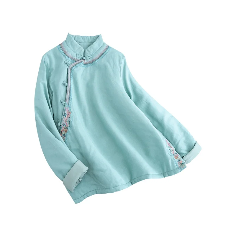 Женская одежда в китайском стиле ретро Женское пальто традиционная Восточная