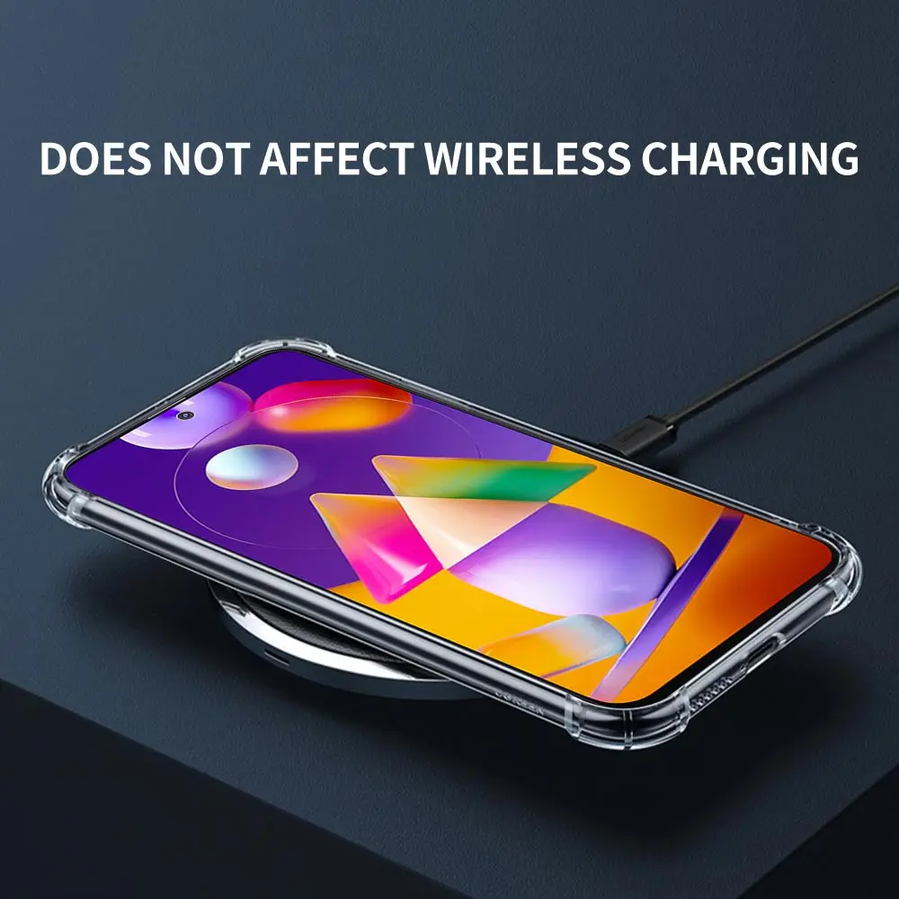 

Funny Cool Capa For Samsung Galaxy A51 A71 A41 A31 A21s A21 M51 M31 M21 Airbag Anti-Fall TPU Sac Phone Cases