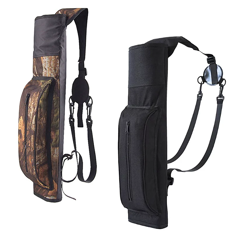 Outdoor Loop Velvet Hunting Soft Bows Bow Bag Camouflage Oxford Cloth Arrow Pot Carried Slingshot Double Shoulder Bag Archery