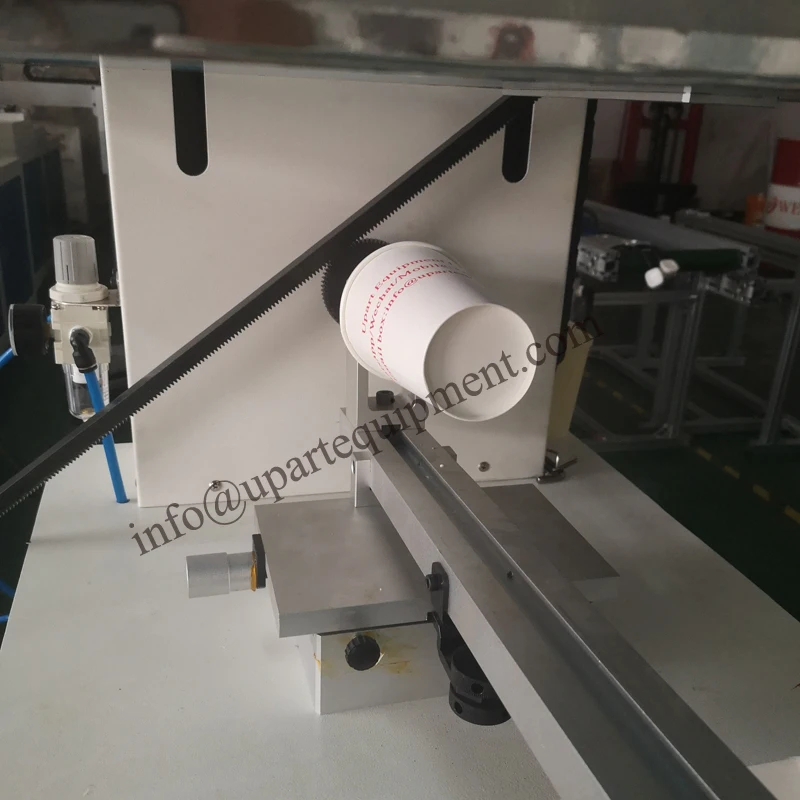 Автоматическая машина для шелкографии бумажных стаканчиков одноразовая печати