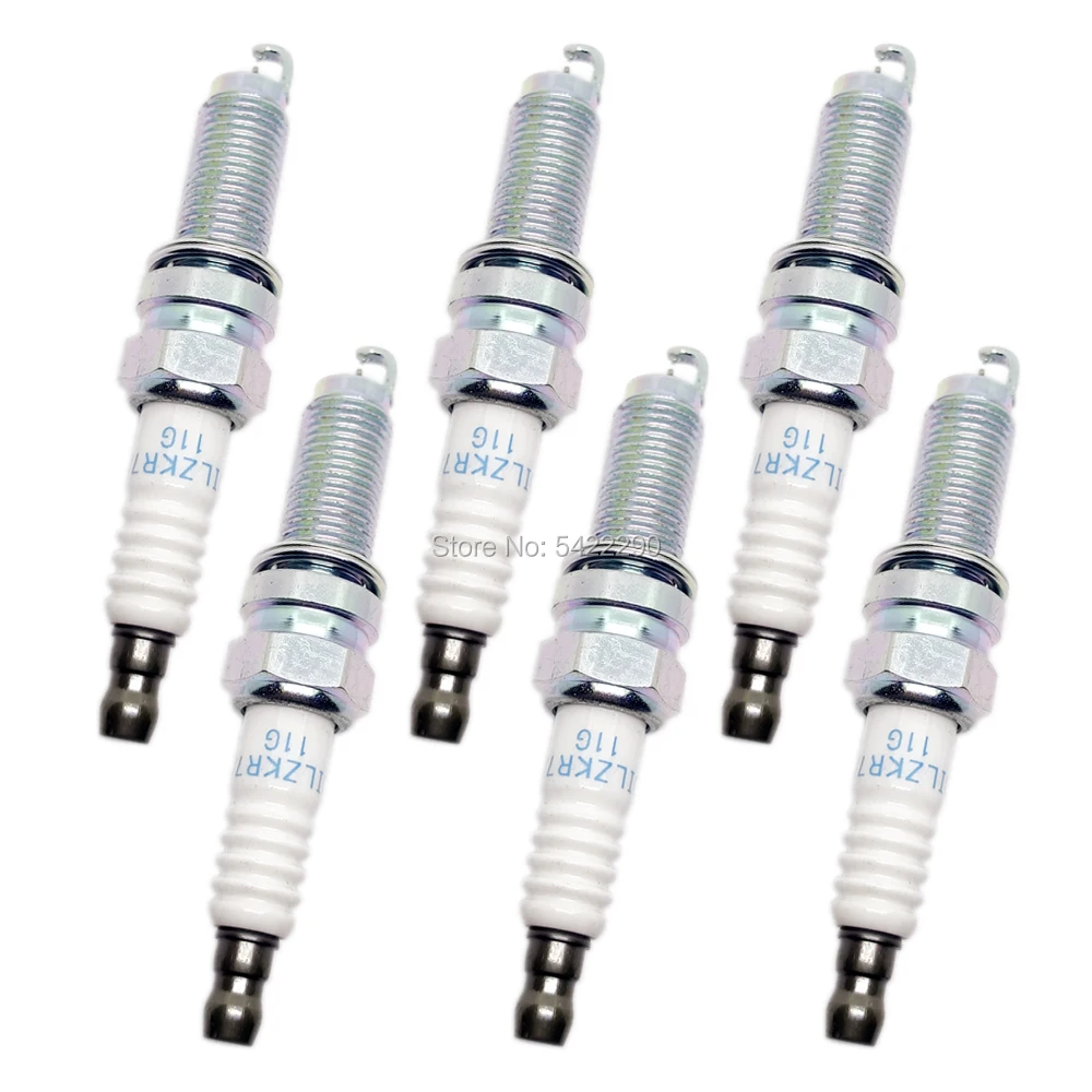 6x 12290-R71-L01 двойная иридиевая Свеча зажигания DILZKR7A11G 92924 Подходит для Honda Accord Odyssey Pilot
