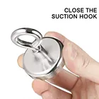 Магнит 40 мм, сверхсильный двусторонний поисковый магнитный крючок, сверхмощный спасательный магнит, рыболовный Магнитный подстаканник