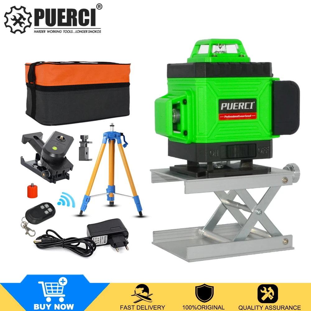 16 линий 4D лазерный уровень самонивелирующийся 360 горизонтальный и вертикальный