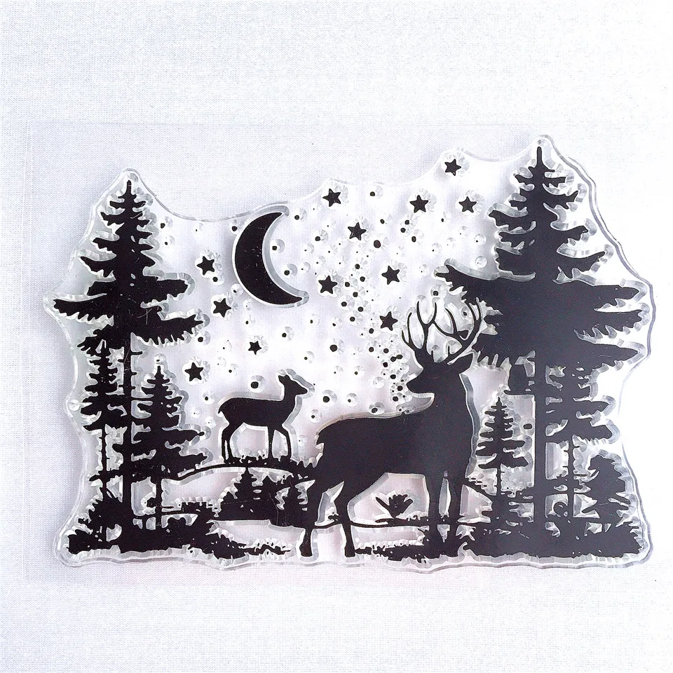 12*8 5 прозрачный силиконовый штамп для скрапбукинга DIY Фотоальбом Декоративные