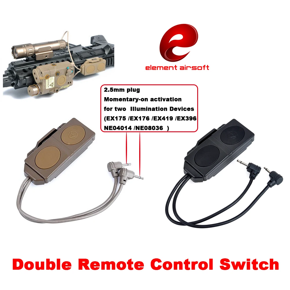 Element Airsoft тактический Давление двойной переключатель дистанционного Управление 2