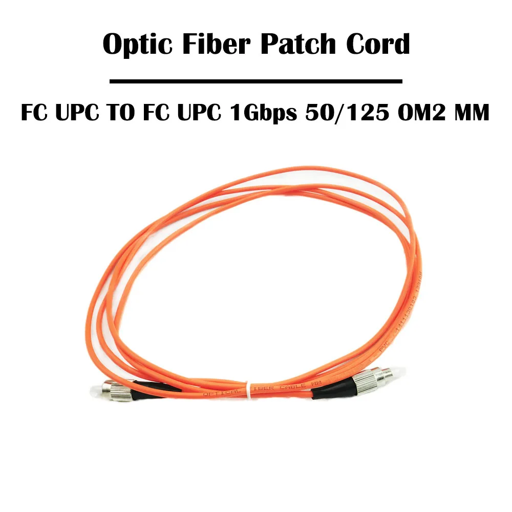 50 шт./лот 2 0 метров кабель для перемычек FC патч корд из волокна UPC/APC SM одномодовый