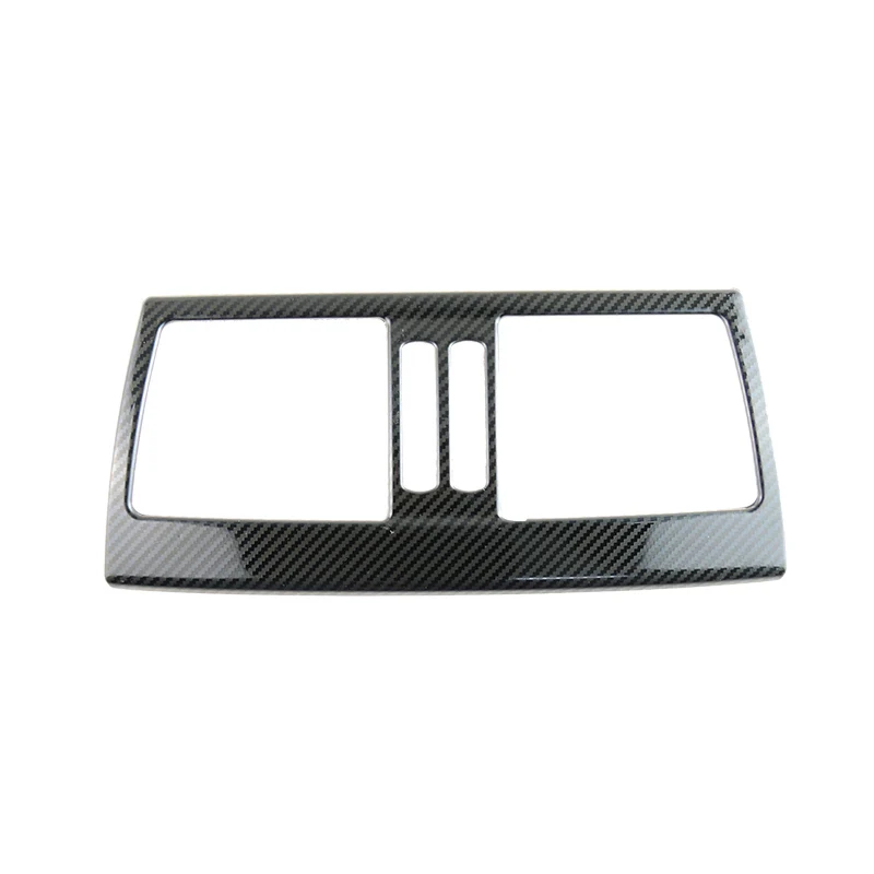 

Carbon fiber Armrest Rear Air Conditioner Outlet Frame Vents Trim Accessories Decoration auto For BMW X5 E70 X6 E71